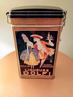 Decorative  Coffee Storage Container, Stainless Steel,Made In Italy